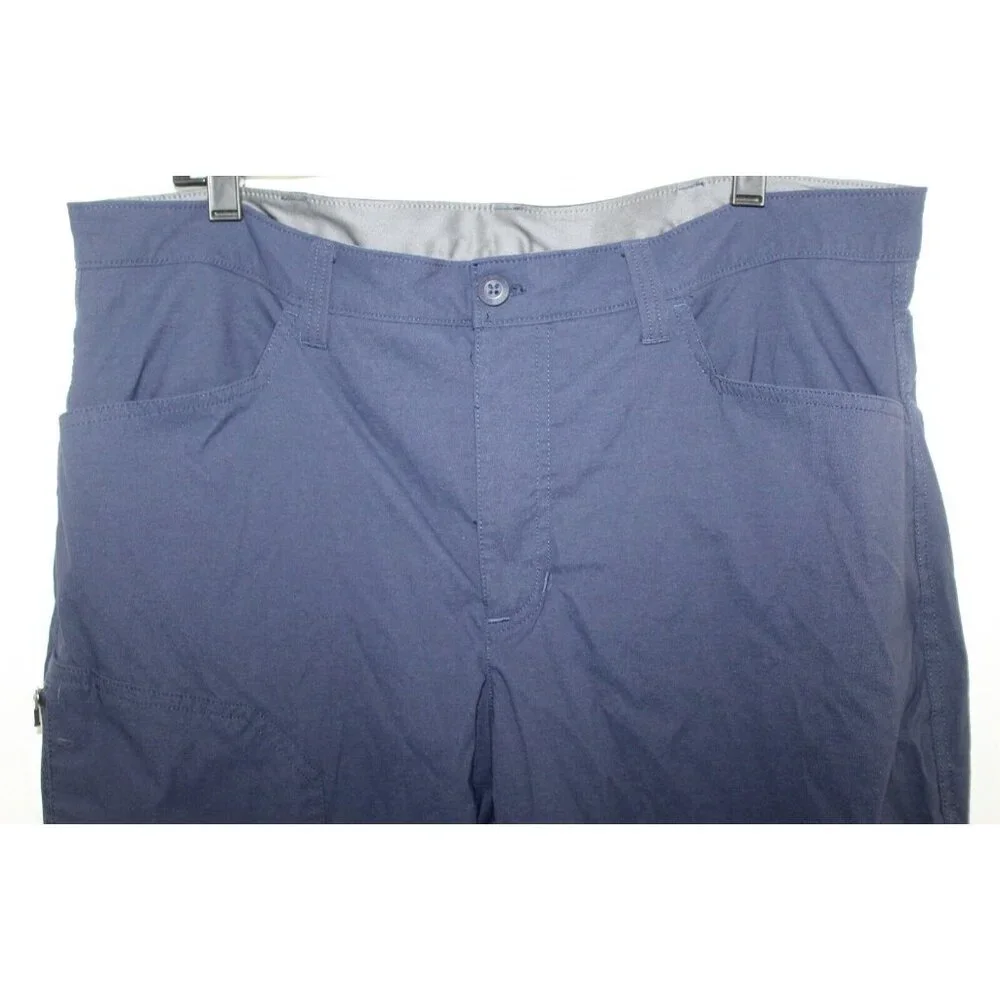 Eddie Bauer Mens Blue Fleece Lined Outdoor Hiking Pants 38x30 ACTUAL 28 - Picture 2 of 5